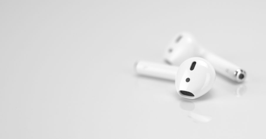 isolated ear pods